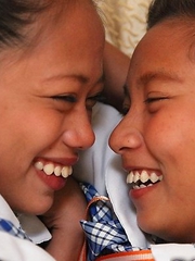 Two cute young Filipina Sally and Nica