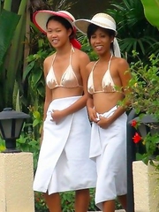Two Filipina girls Jeremay and Mayka
