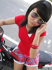 Febe is a sexy dirty devil schoolgirl showing her pussy in public